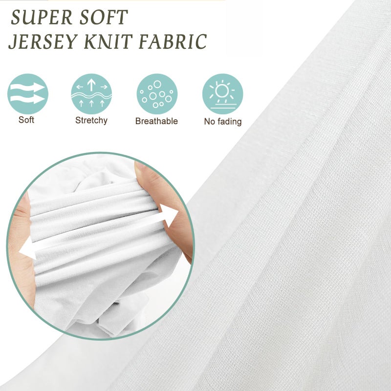 OWLOWLA Newborn Swaddle Set Stretch Wrap Swaddle Receiving Blanket for Baby Boy Girl(Ivory-rm) - Image 2